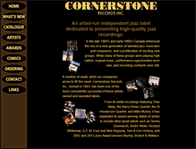 Tablet Screenshot of cornerstonerecordsinc.com
